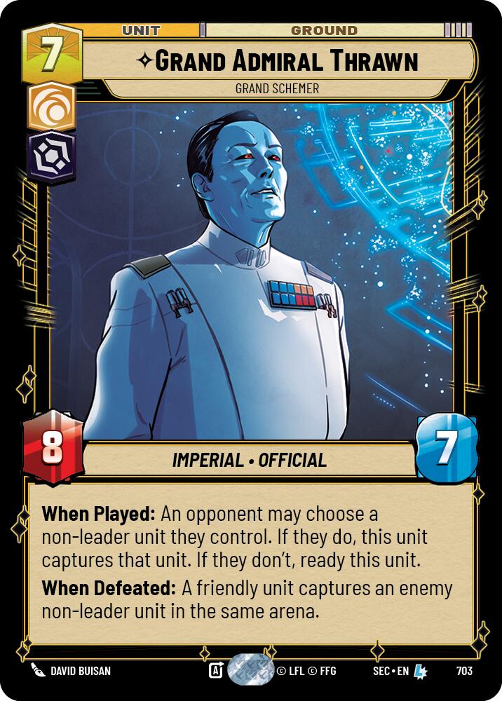 Grand Admiral Thrawn - Grand Schemer (Foil) (703) (703) [Secrets of Power] | Odin's Place