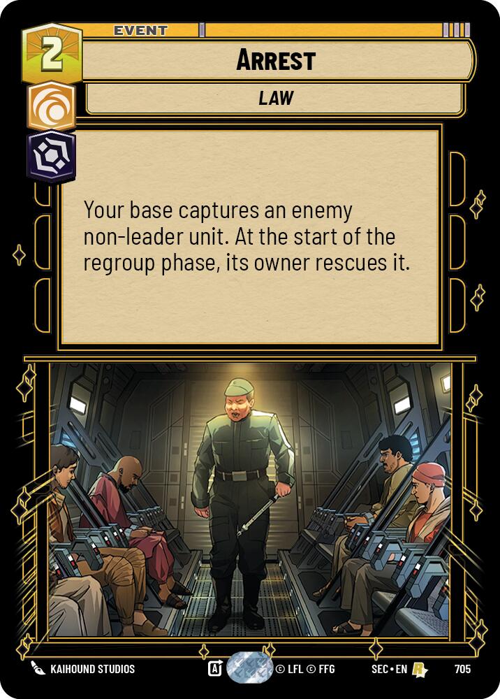 Arrest (705) (Foil) (705) [Secrets of Power] | Odin's Place