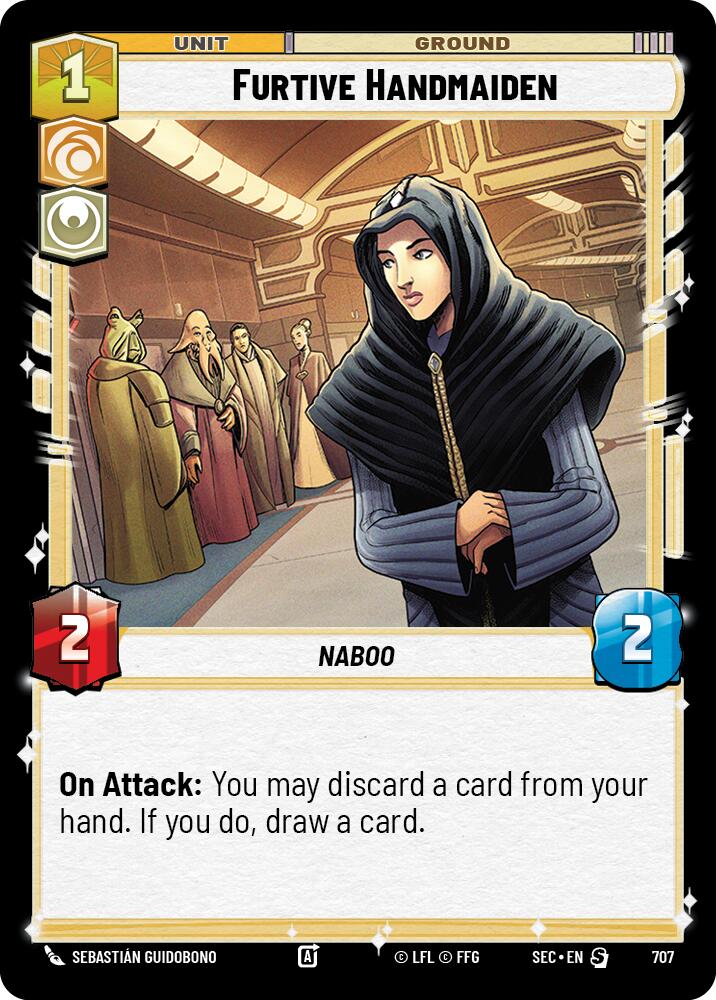 Furtive Handmaiden (707) (Foil) (707) [Secrets of Power] | Odin's Place