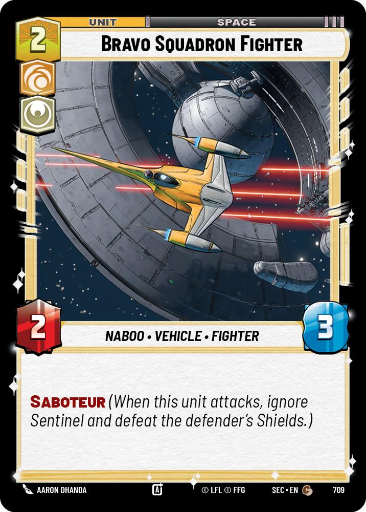 Bravo Squadron Fighter (709) (Foil) (709) [Secrets of Power] | Odin's Place