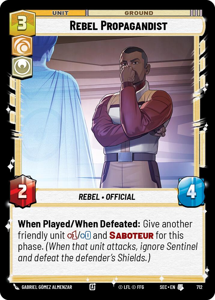 Rebel Propagandist (712) (Foil) (712) [Secrets of Power] | Odin's Place