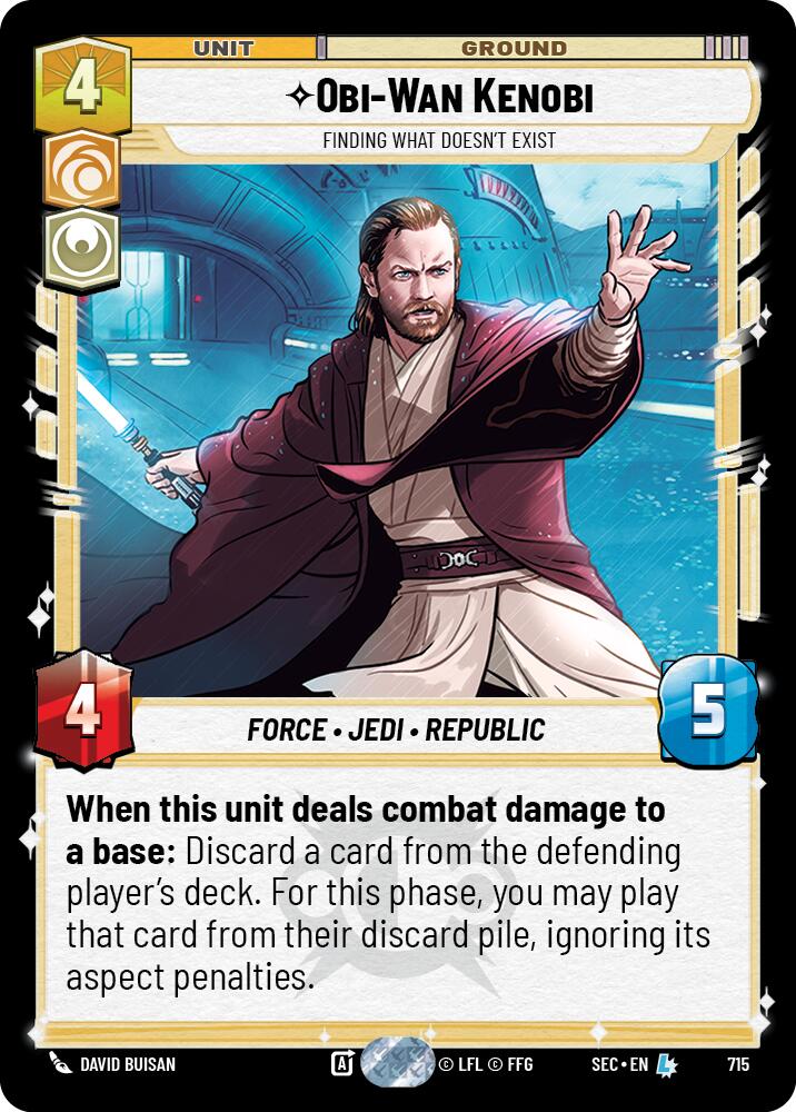 Obi-Wan Kenobi - Wan Kenobi (715) - Finding What Doesn't Exist (Foil) (715) (715) [Secrets of Power] | Odin's Place
