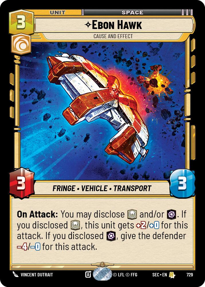 Ebon Hawk - Cause and Effect (Foil) (729) (729) [Secrets of Power] | Odin's Place