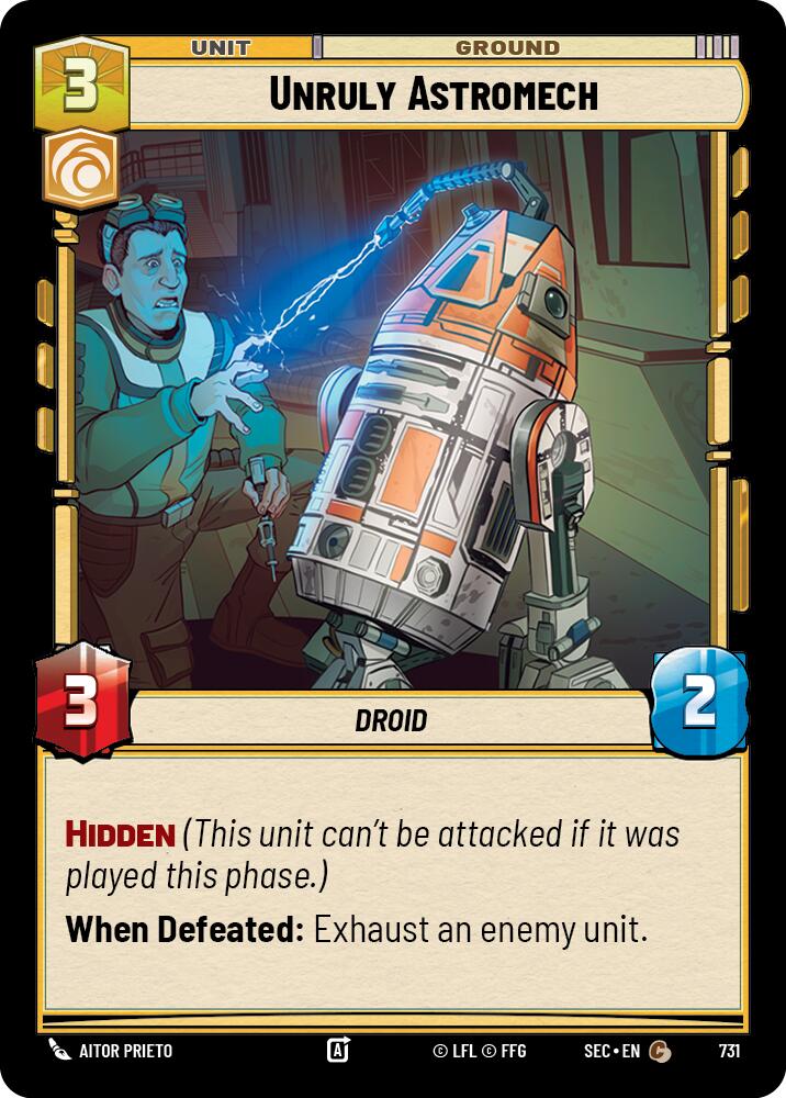 Unruly Astromech (731) (Foil) (731) [Secrets of Power] | Odin's Place