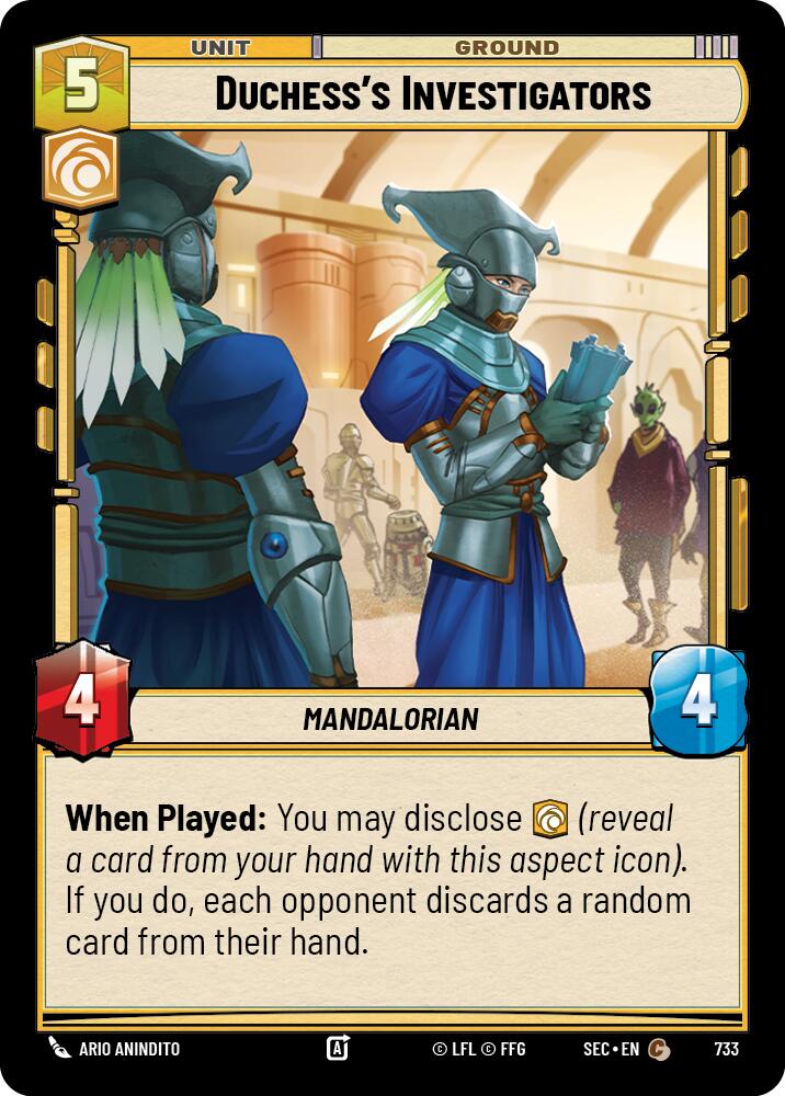 Duchess's Investigators (733) (Foil) (733) [Secrets of Power] | Odin's Place
