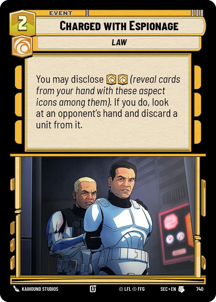 Charged with Espionage (740) (Foil) (740) [Secrets of Power] | Odin's Place