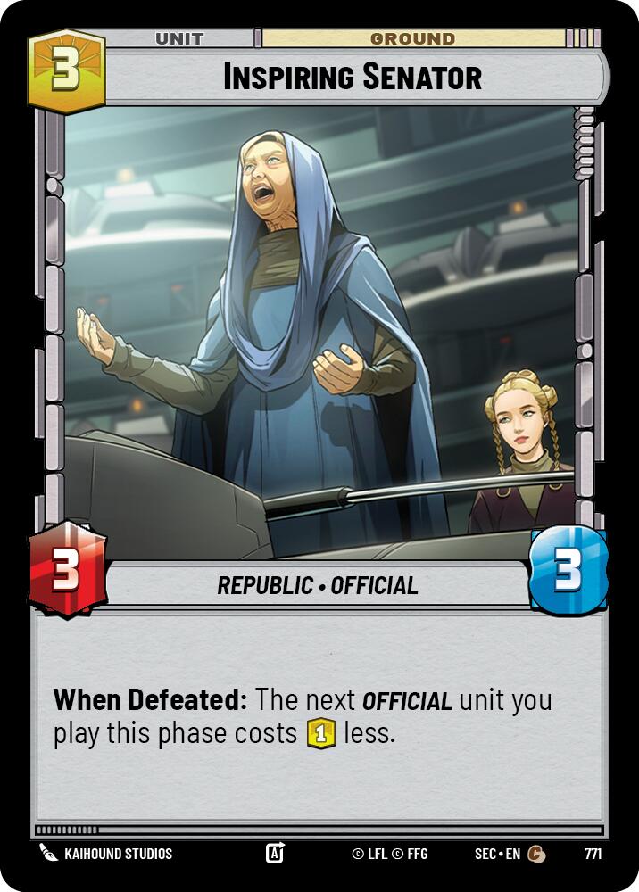 Inspiring Senator (771) (Foil) (771) [Secrets of Power] | Odin's Place