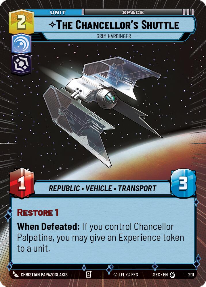 The Chancellor's Shuttle - Grim Harbinger (Hyperspace) (291) (291) [Secrets of Power] | Odin's Place