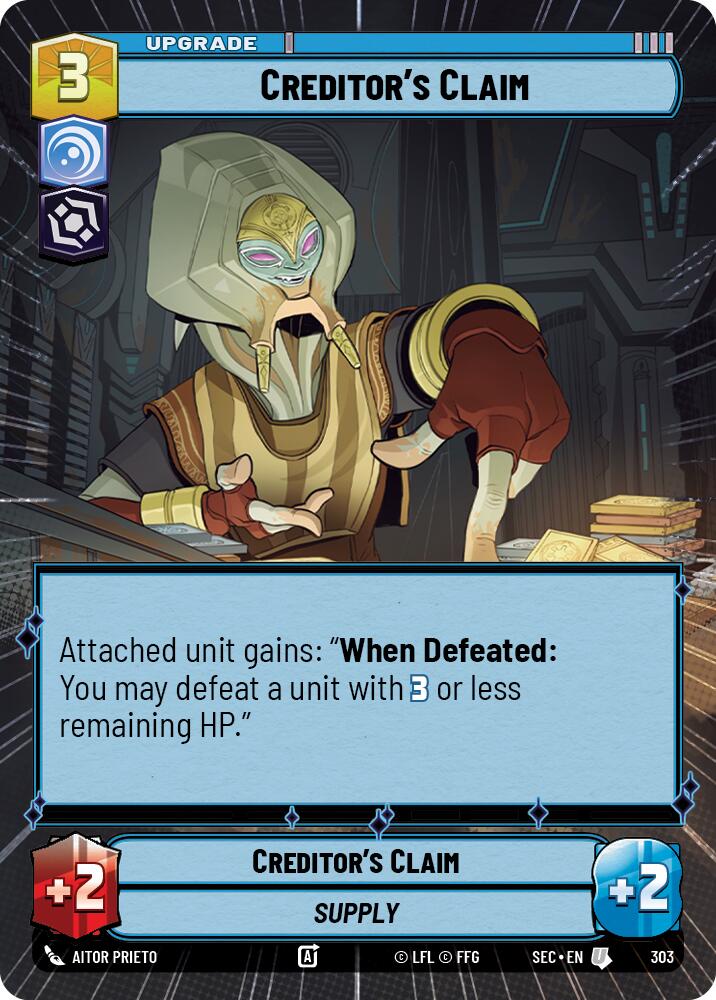 Creditor's Claim (303) (Hyperspace) (303) [Secrets of Power] | Odin's Place