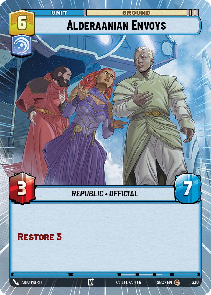 Alderaanian Envoys (330) (Hyperspace) (330) [Secrets of Power] | Odin's Place