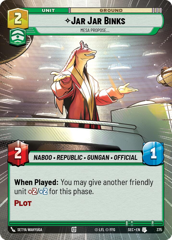 Jar Jar Binks - Mesa Propose (Hyperspace) (375) (375) [Secrets of Power] | Odin's Place