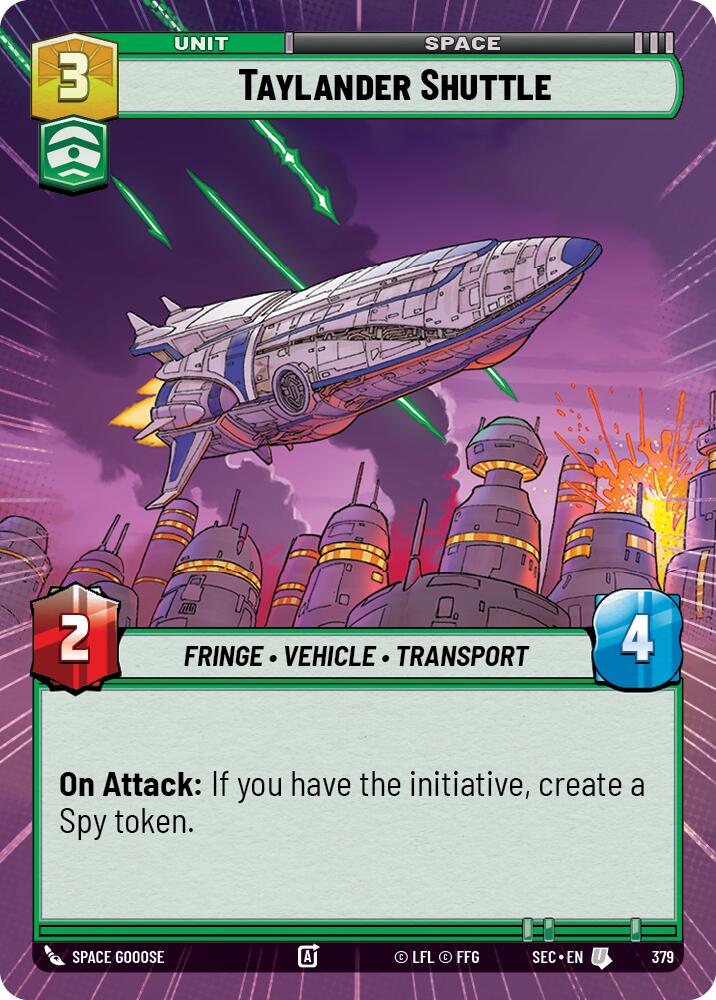 Taylander Shuttle (379) (Hyperspace) (379) [Secrets of Power] | Odin's Place