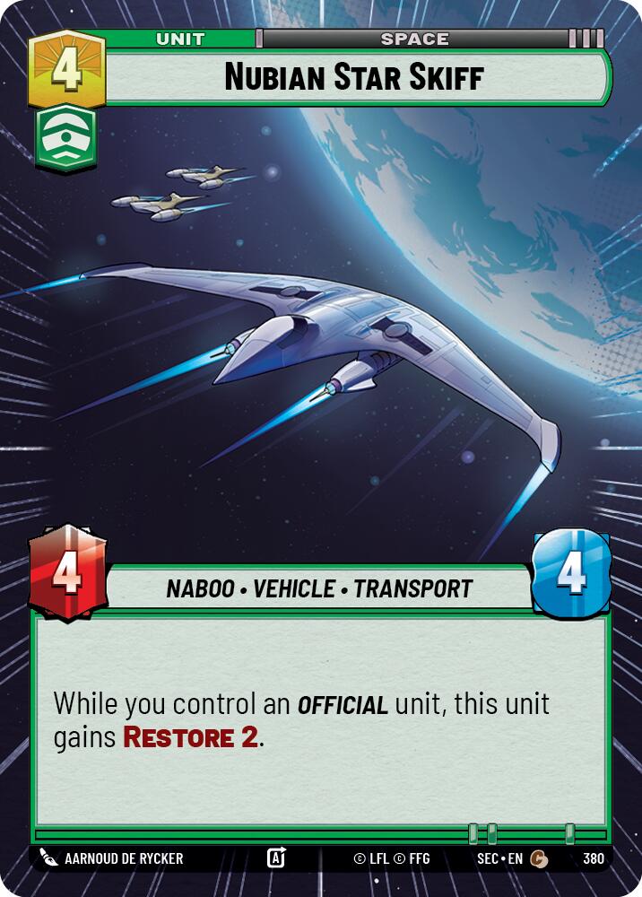 Nubian Star Skiff (380) (Hyperspace) (380) [Secrets of Power] | Odin's Place