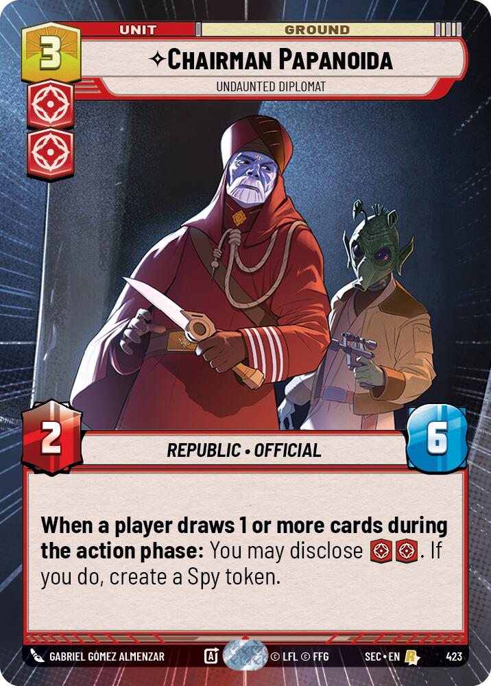 Chairman Papanoida - Undaunted Diplomat (Hyperspace) (423) (423) [Secrets of Power] | Odin's Place