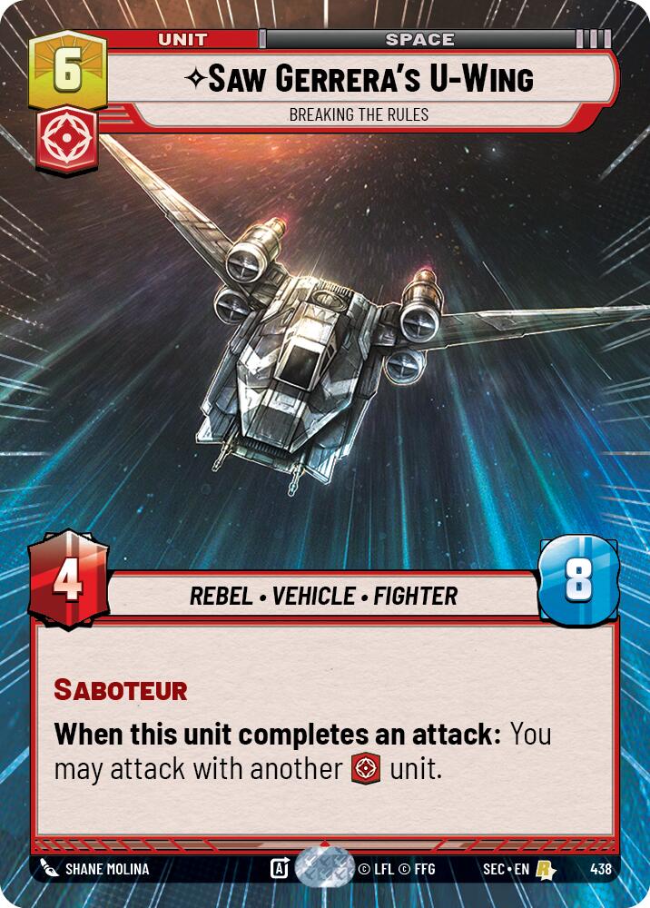 Saw Gerrera's U-Wing - Wing (438) - Breaking the Rules (Hyperspace) (438) (438) [Secrets of Power] | Odin's Place