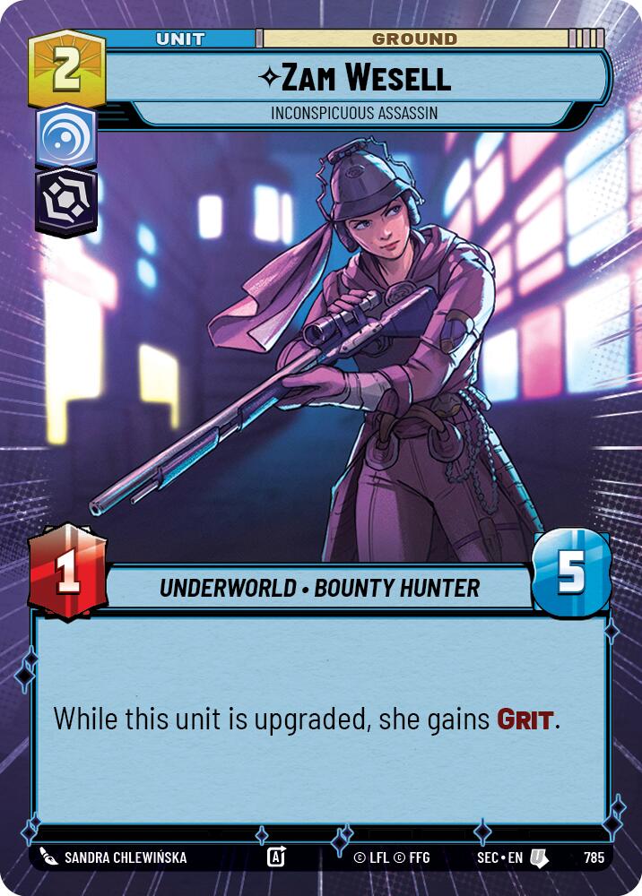 Zam Wesell - Inconspicuous Assassin (Hyperspace Foil) (785) (785) [Secrets of Power] | Odin's Place