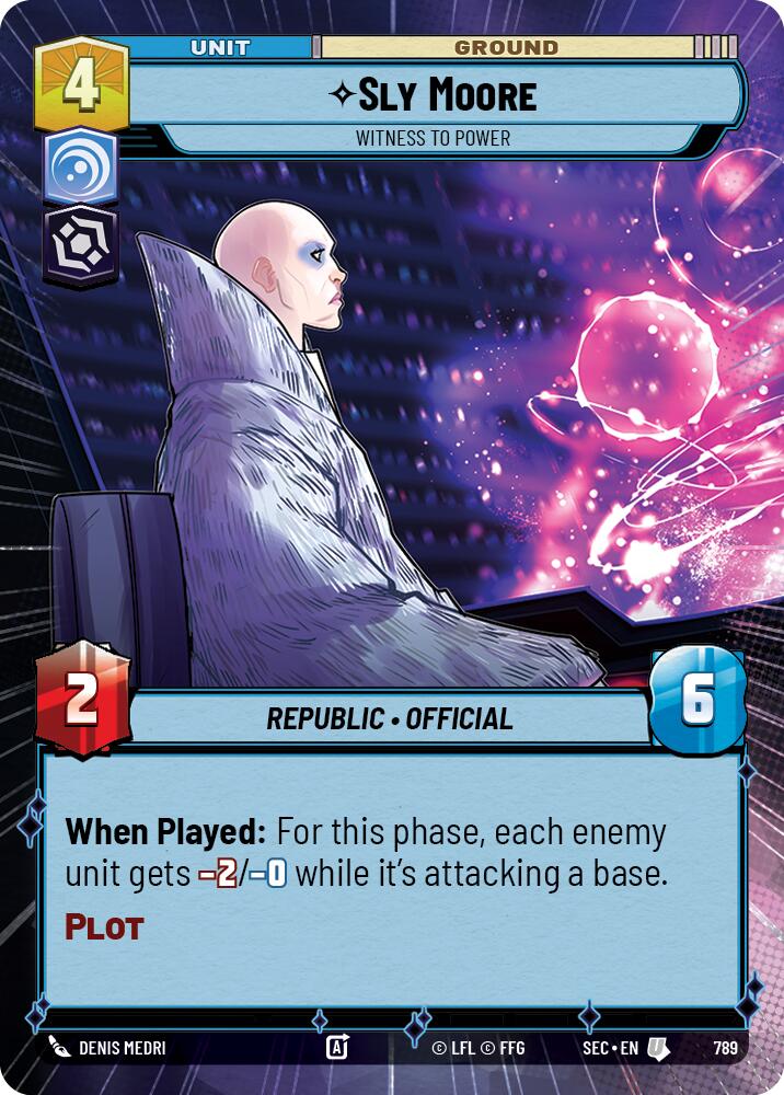 Sly Moore - Witness to Power (Hyperspace Foil) (789) (789) [Secrets of Power] | Odin's Place
