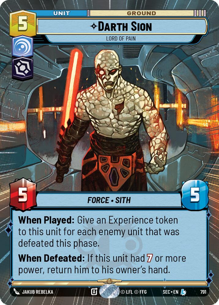 Darth Sion - Lord of Pain (Hyperspace Foil) (791) (791) [Secrets of Power] | Odin's Place