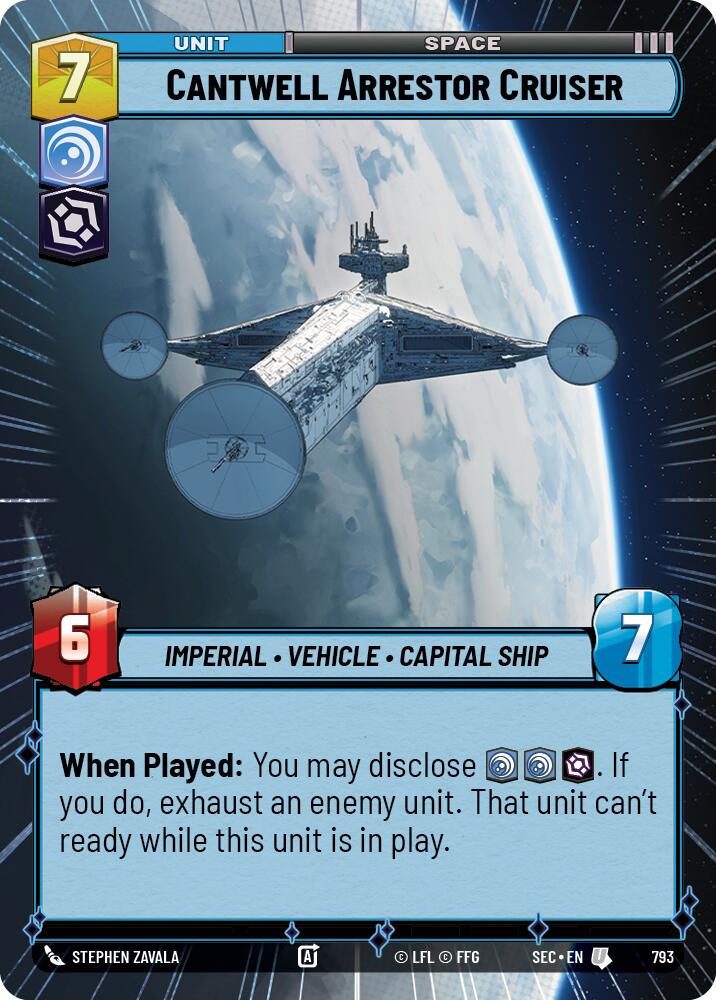 Cantwell Arrestor Cruiser (793) (Hyperspace Foil) (793) [Secrets of Power] | Odin's Place