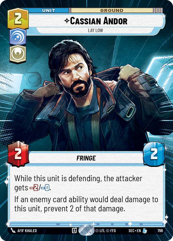 Cassian Andor - Lay Low (Hyperspace Foil) (798) (798) [Secrets of Power] | Odin's Place