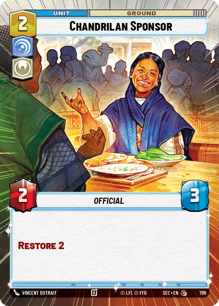 Chandrilan Sponsor (799) (Hyperspace Foil) (799) [Secrets of Power] | Odin's Place