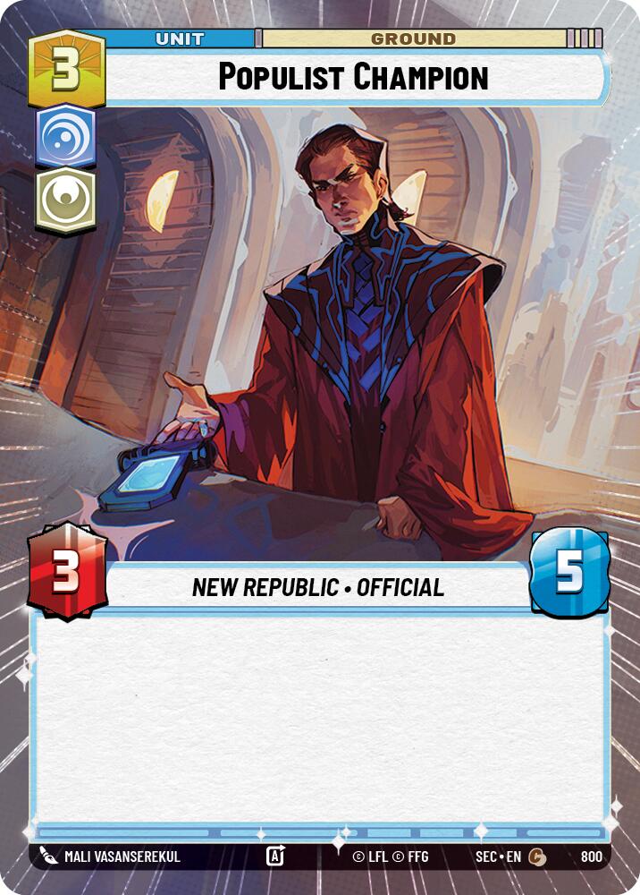 Populist Champion (800) (Hyperspace Foil) (800) [Secrets of Power] | Odin's Place
