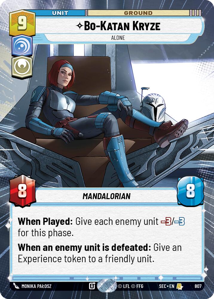 Bo-Katan Kryze - Katan Kryze (807) - Alone (Hyperspace Foil) (807) (807) [Secrets of Power] | Odin's Place