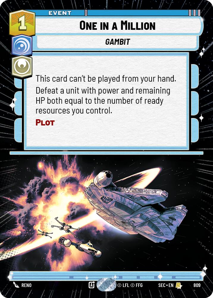 One in a Million (809) (Hyperspace Foil) (809) [Secrets of Power] | Odin's Place