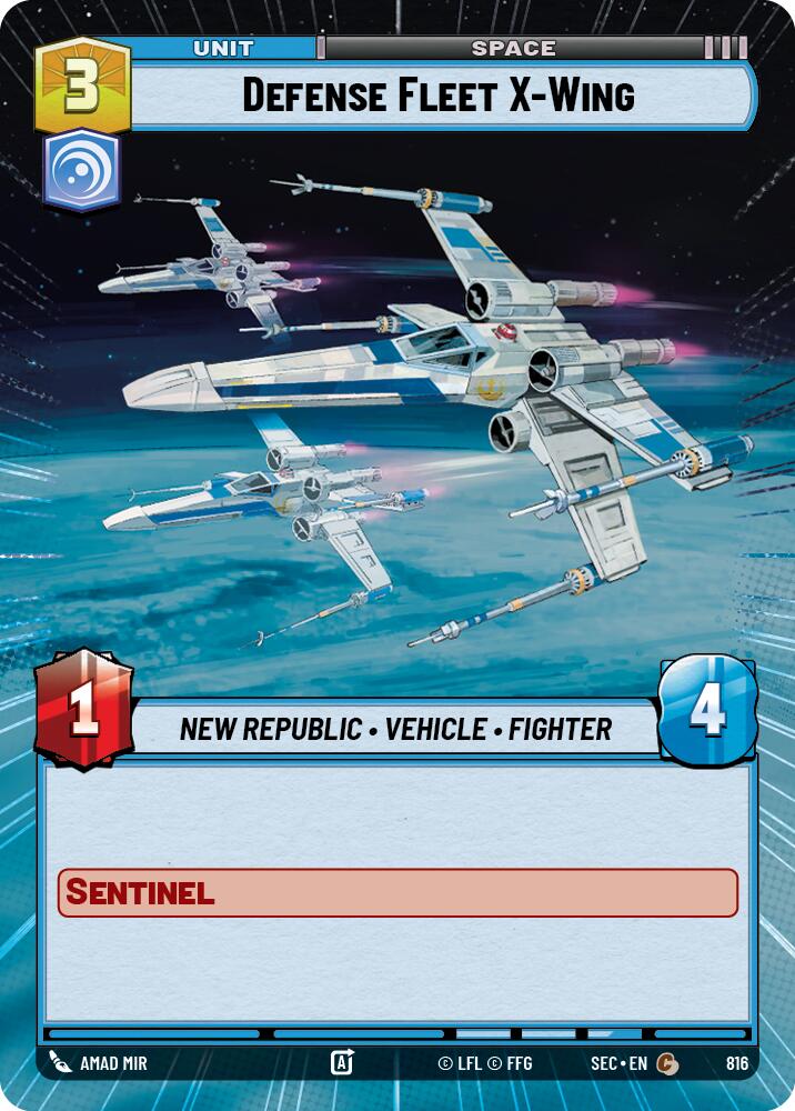 Defense Fleet X-Wing - Wing (816) (Hyperspace Foil) (816) (816) [Secrets of Power] | Odin's Place