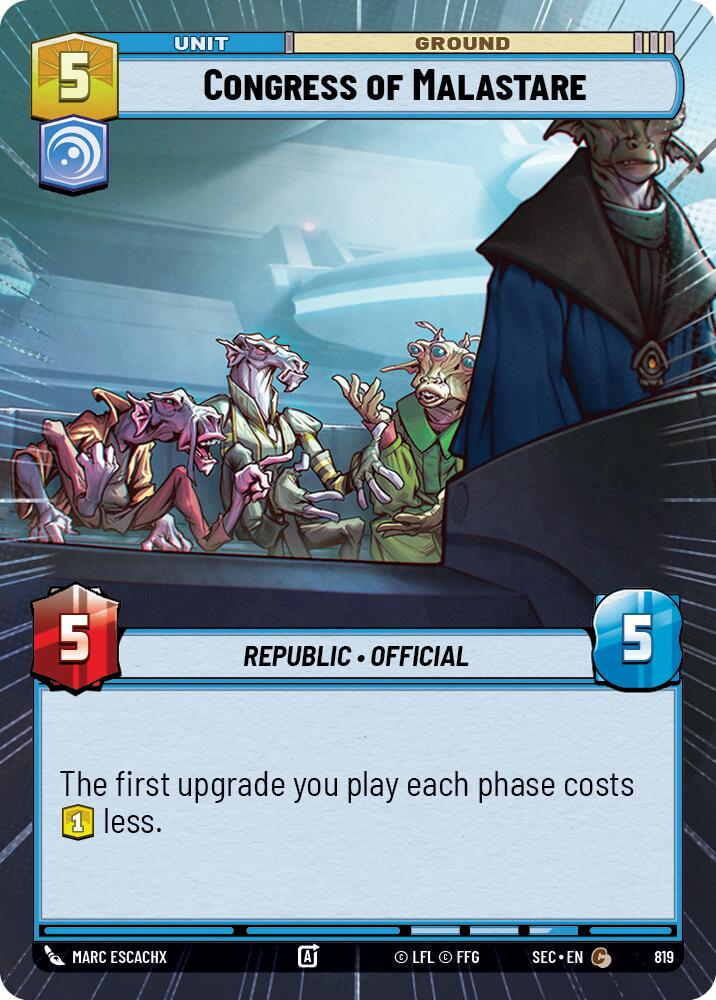 Congress of Malastare (820) (Hyperspace Foil) (820) [Secrets of Power] | Odin's Place