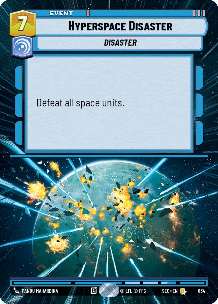 Hyperspace Disaster (834) (Hyperspace Foil) (834) [Secrets of Power] | Odin's Place