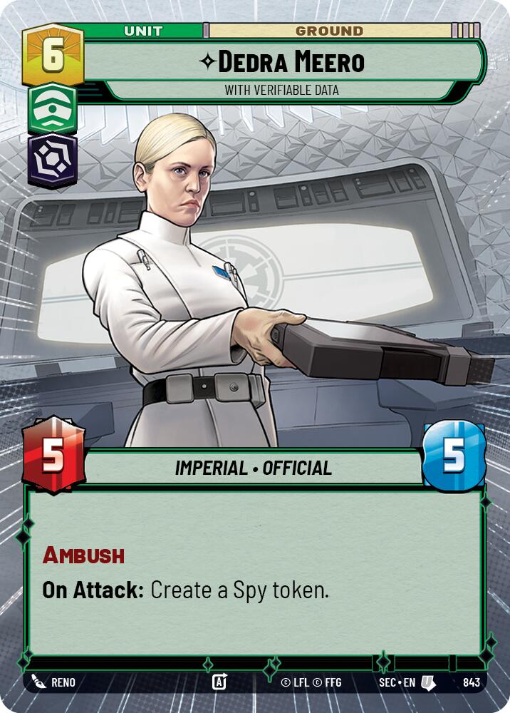 Dedra Meero - With Verifiable Data (Hyperspace Foil) (843) (843) [Secrets of Power] | Odin's Place