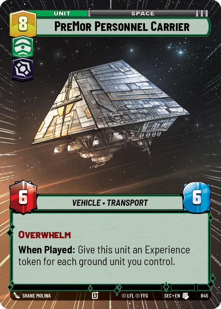 PreMor Personnel Carrier (845) (Hyperspace Foil) (845) [Secrets of Power] | Odin's Place