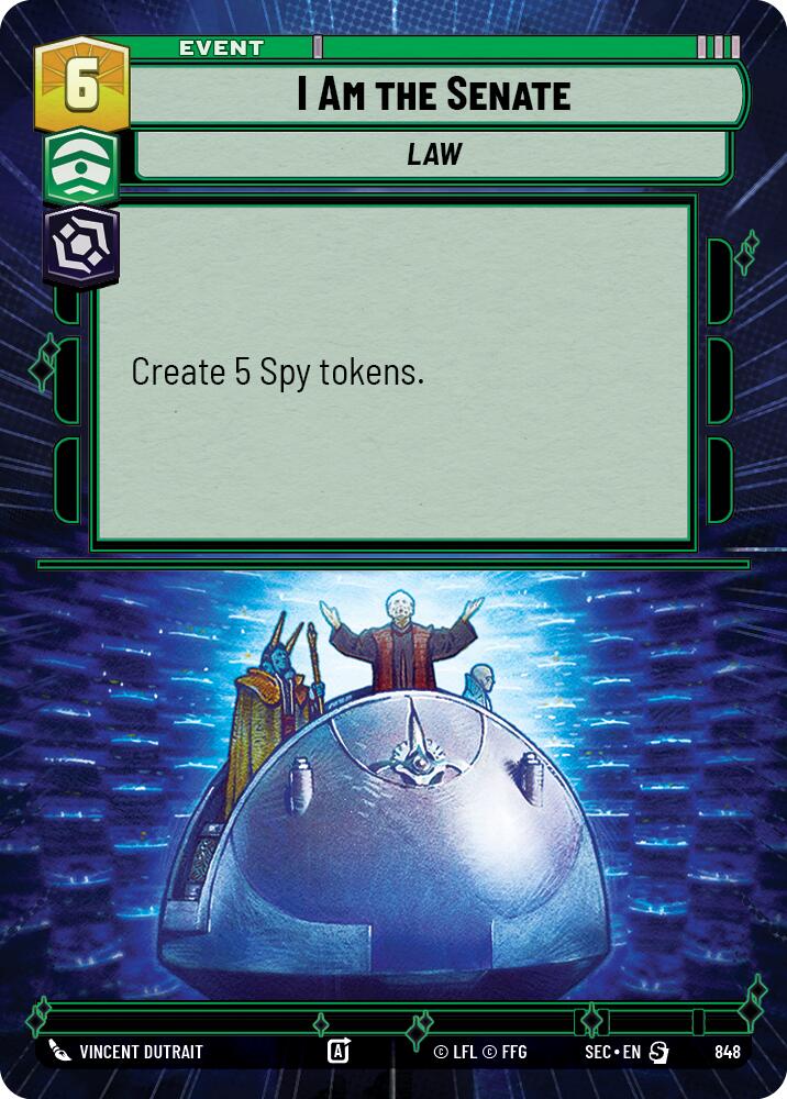 I Am the Senate (848) (Hyperspace Foil) (848) [Secrets of Power] | Odin's Place