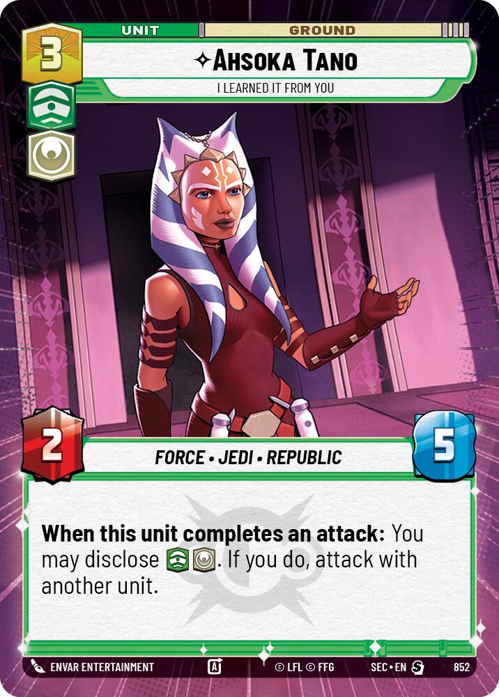 Ahsoka Tano - I Learned It from You (Hyperspace Foil) (852) (852) [Secrets of Power] | Odin's Place
