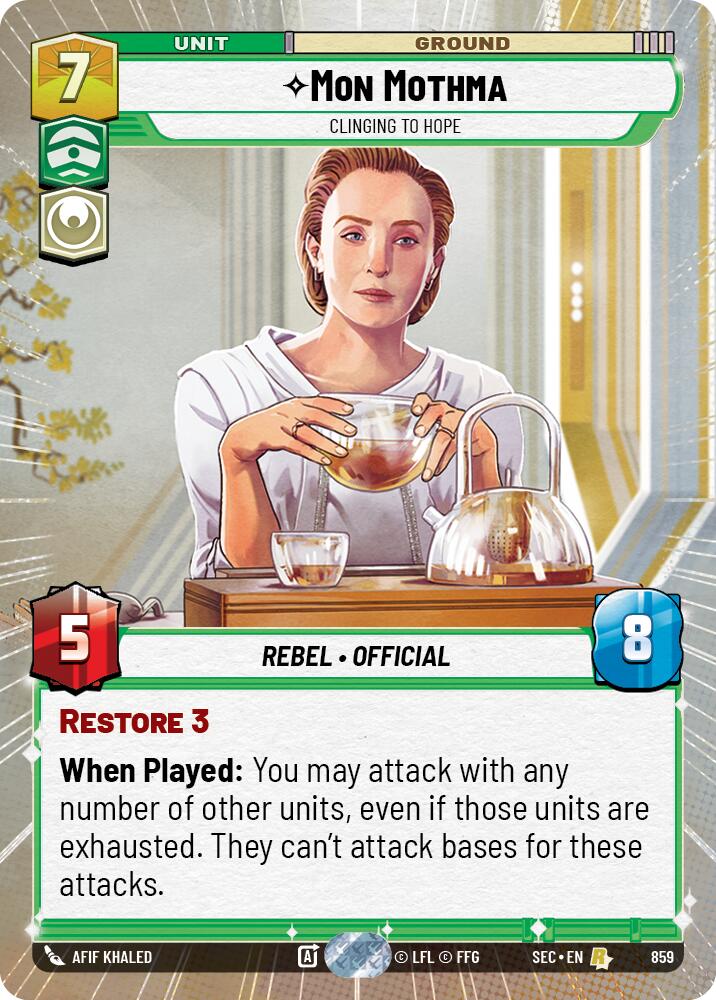 Mon Mothma - Clinging to Hope (Hyperspace Foil) (859) (859) [Secrets of Power] | Odin's Place