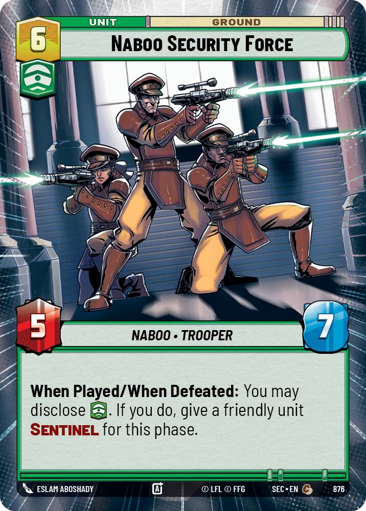 Naboo Security Force (876) (Hyperspace Foil) (876) [Secrets of Power] | Odin's Place
