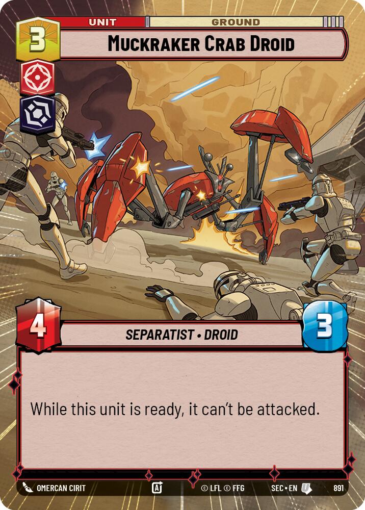 Muckraker Crab Droid (891) (Hyperspace Foil) (891) [Secrets of Power] | Odin's Place