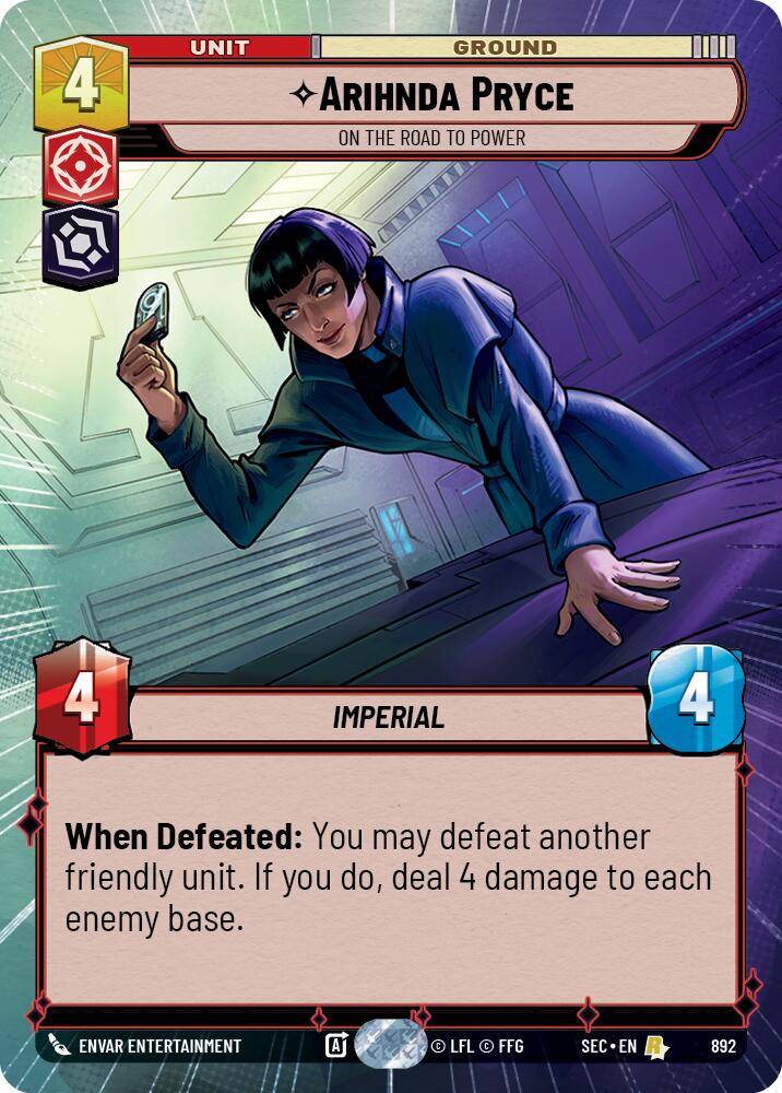 Arihnda Pryce - On the Road to Power (Hyperspace Foil) (892) (892) [Secrets of Power] | Odin's Place