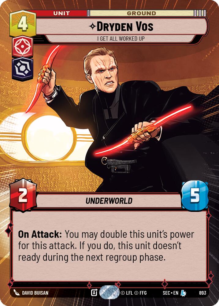 Dryden Vos - I Get All Worked Up (Hyperspace Foil) (893) (893) [Secrets of Power] | Odin's Place