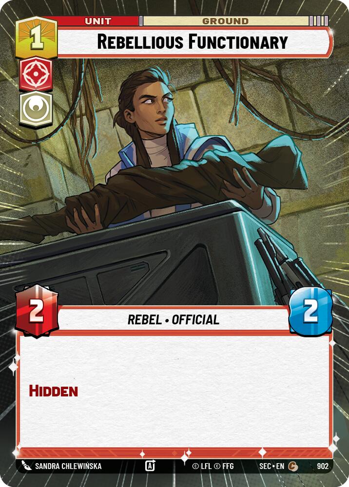 Rebellious Functionary (902) (Hyperspace Foil) (902) [Secrets of Power] | Odin's Place