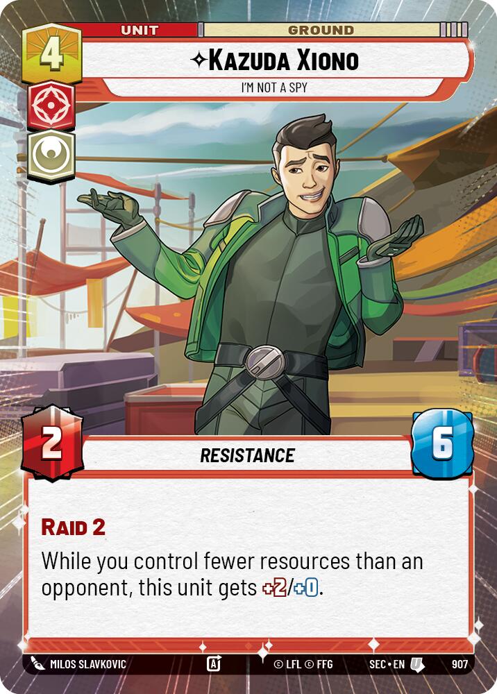 Kazuda Xiono - I'm Not A Spy (Hyperspace Foil) (907) (907) [Secrets of Power] | Odin's Place