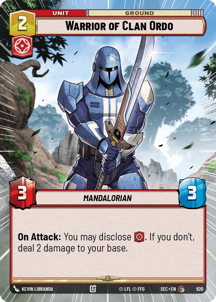 Warrior of Clan Ordo (920) (Hyperspace Foil) (920) [Secrets of Power] | Odin's Place
