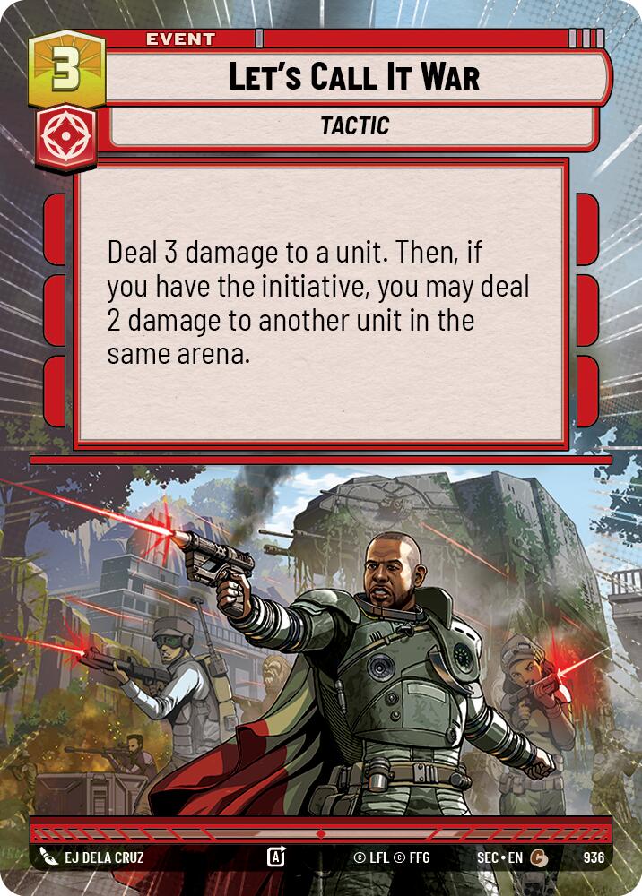 Let's Call It War (936) (Hyperspace Foil) (936) [Secrets of Power] | Odin's Place
