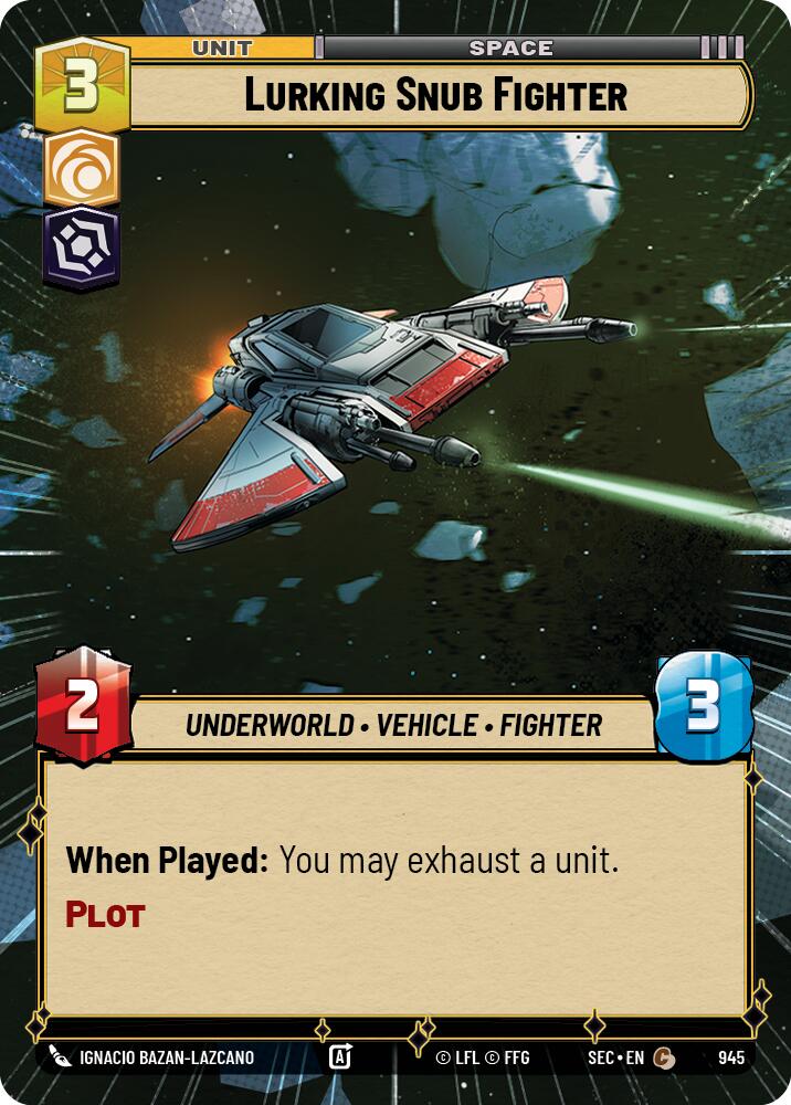 Lurking Snub Fighter (945) (Hyperspace Foil) (945) [Secrets of Power] | Odin's Place