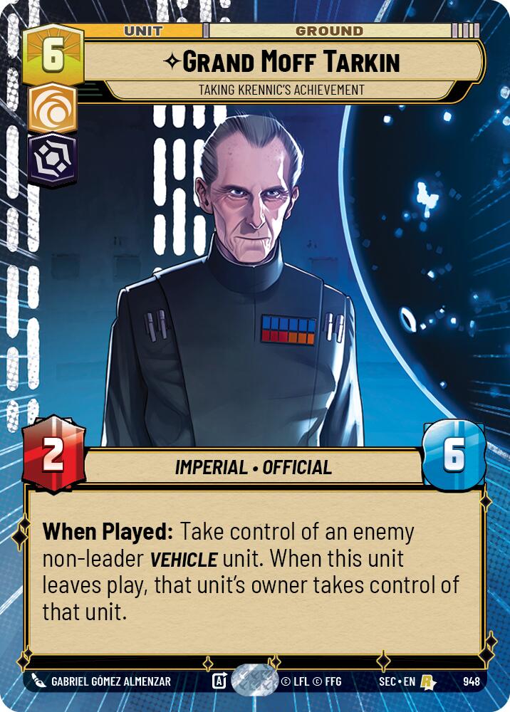 Grand Moff Tarkin - Taking Krennic's Achievement (Hyperspace Foil) (948) (948) [Secrets of Power] | Odin's Place