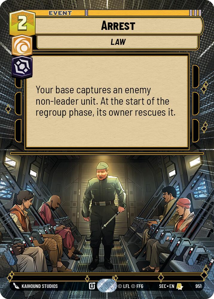 Arrest (951) (Hyperspace Foil) (951) [Secrets of Power] | Odin's Place