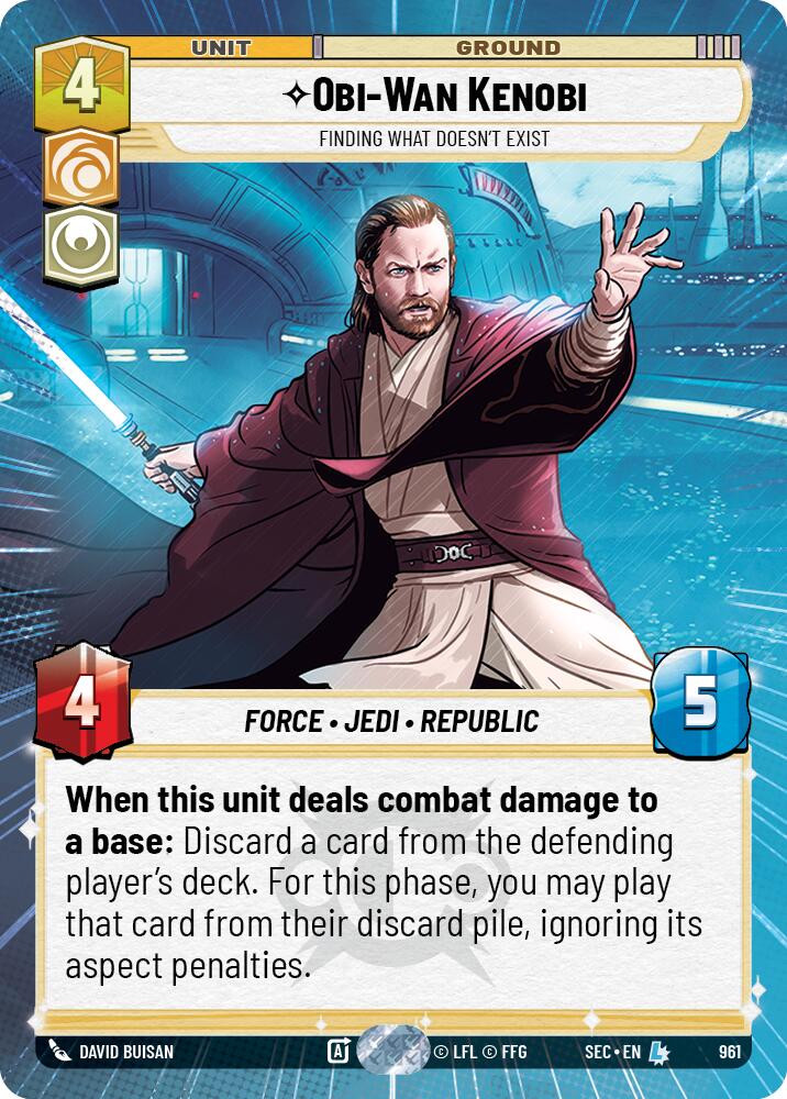 Obi-Wan Kenobi - Finding What Doesn't Exist (Hyperspace Foil) (961) (961) [Secrets of Power] | Odin's Place