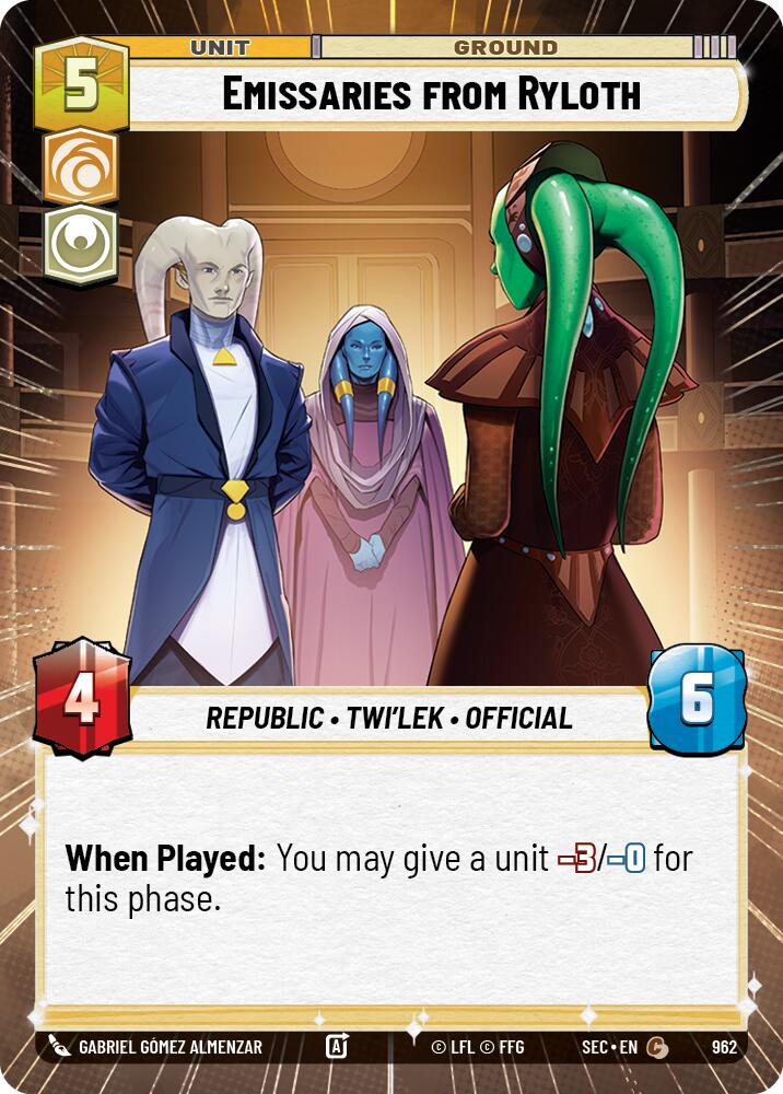 Emissaries from Ryloth (962) (Hyperspace Foil) (962) [Secrets of Power] | Odin's Place
