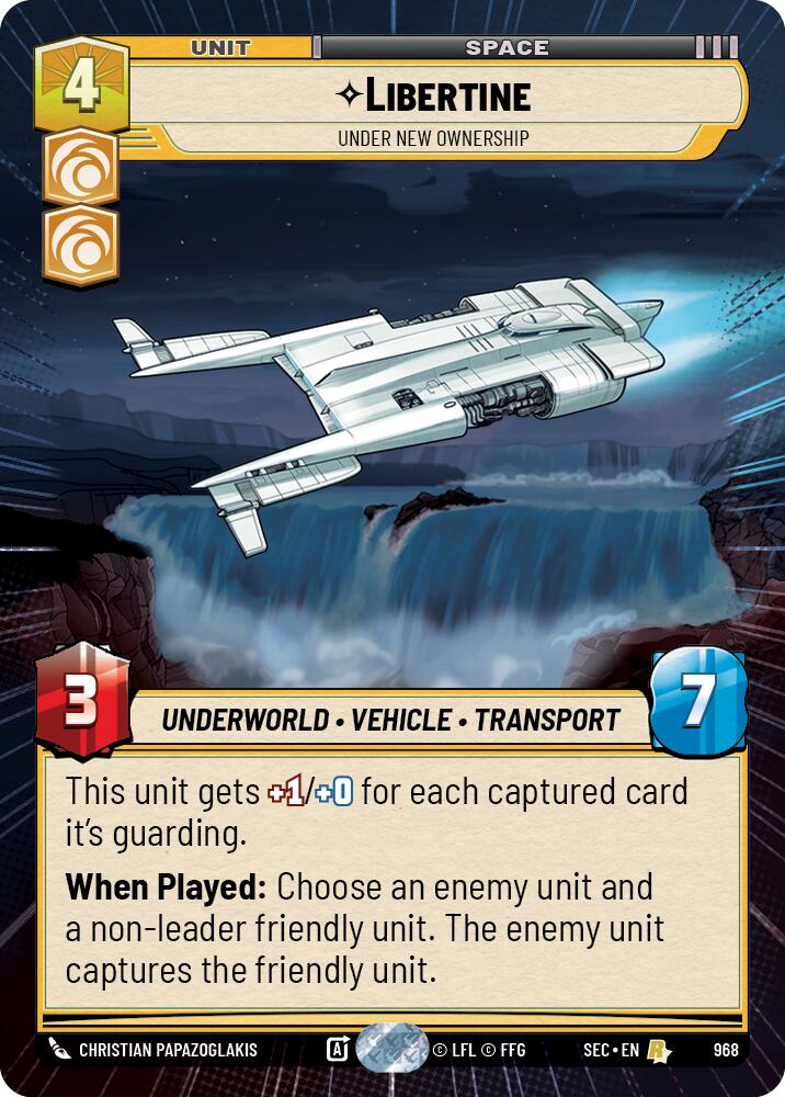 Libertine - Under New Ownership (Hyperspace Foil) (968) (968) [Secrets of Power] | Odin's Place